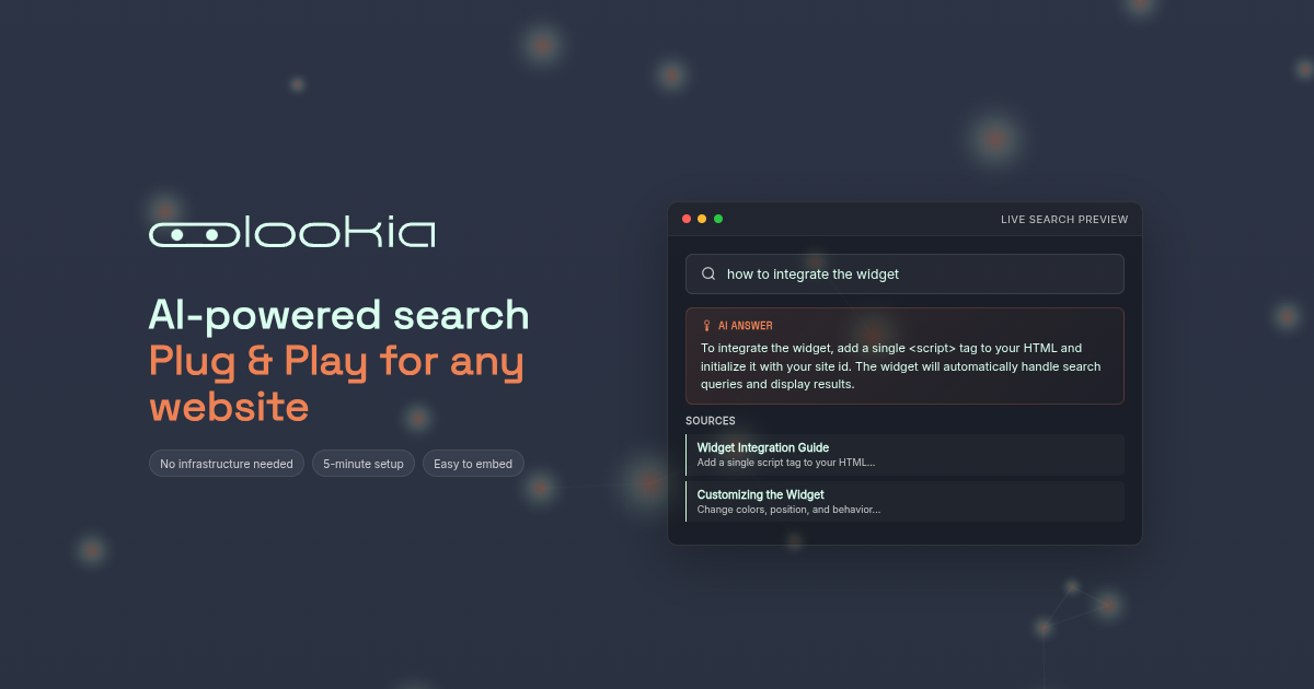 AI-Powered Search for Any Website | LookIA